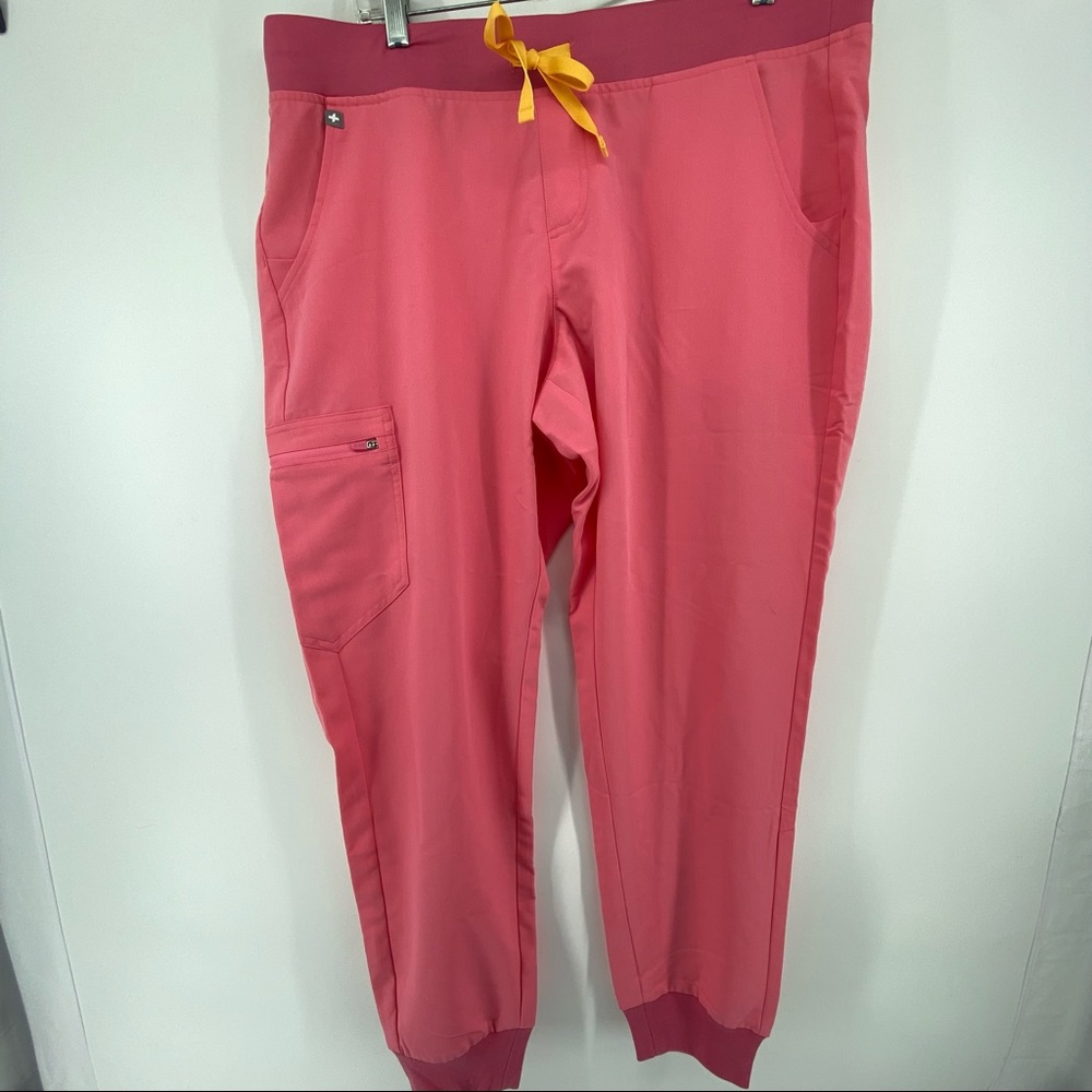 Figs Sz XL Pink Zamora Jogger Style Scrubs